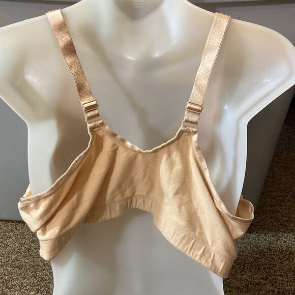 Comfortchoice Elegant Tan Lace Trim Bra Size 46C Plus - Picture 4 of 4
